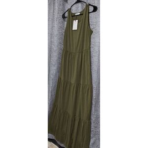 Pinup Fashion Green Maxi Dress Women's 14W  NWOT W/Pockets‎